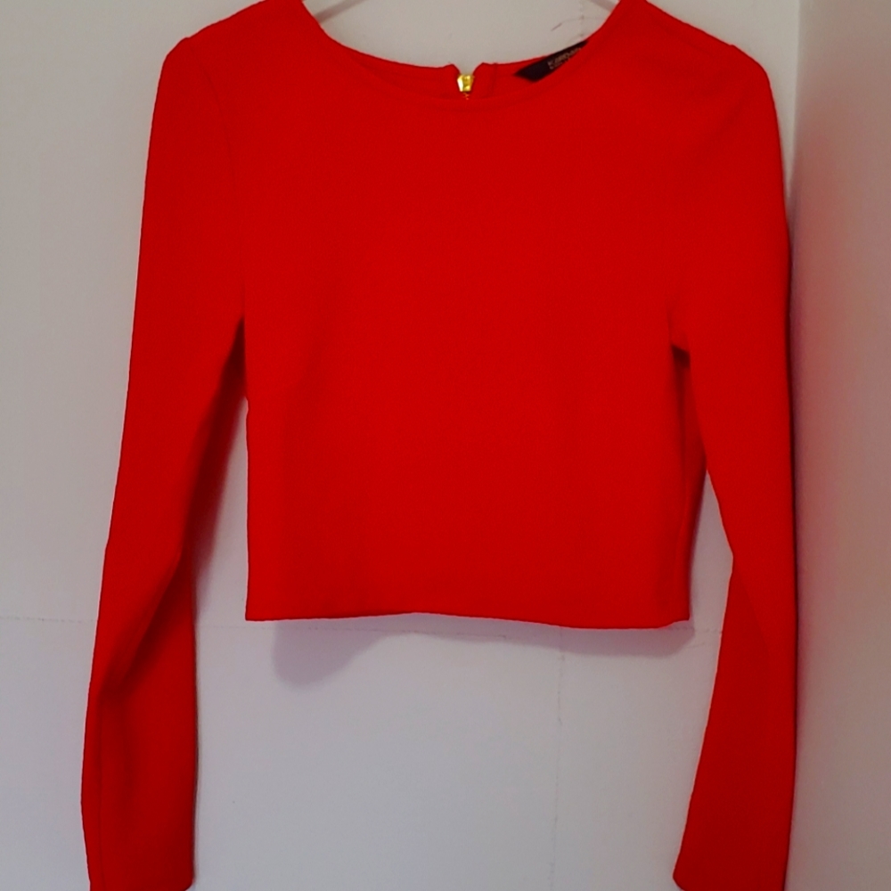 Kardashian Kollection cropped longsleeve